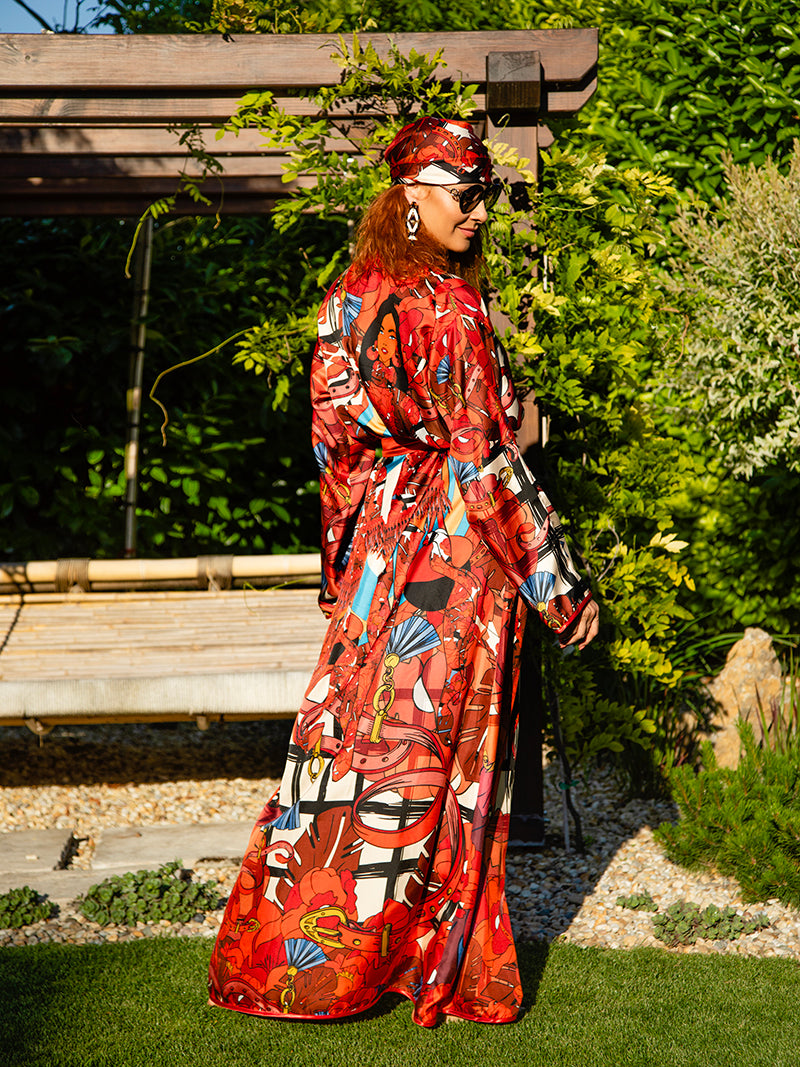 Habotai silk robe