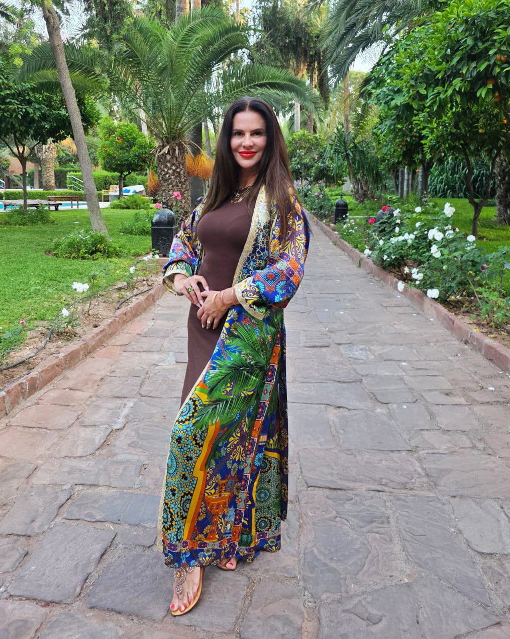 Morocco silk robe