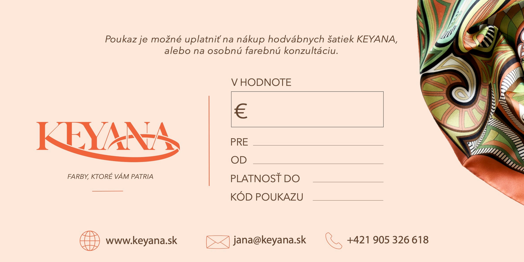 Darčekový Poukaz - zadná strana