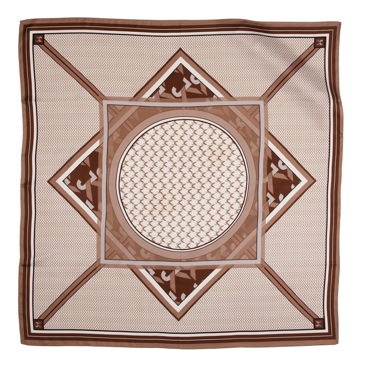 Clasic logo silk scarf